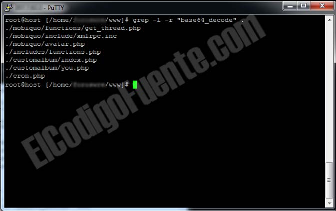 forma estornudar Decremento Buscar archivos que contengan cadena de texto en tu hosting (linux) – El  Codigo Fuente